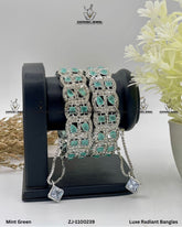 Luxe Radiant Bangles | ZAROSH JEWEL Mint Green